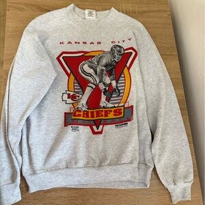 Vintage Kansas City Chiefs Gray Sweatshirt